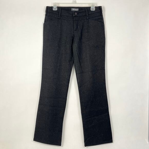 Ibex Pants 100% Merino Wool Ramble 6 Straight Trousers Button Closure  Charcoal - Picture 1 of 11